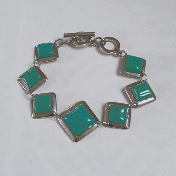 Turquoise bracelet size 7" to 7.5" - Picture 1 of 5